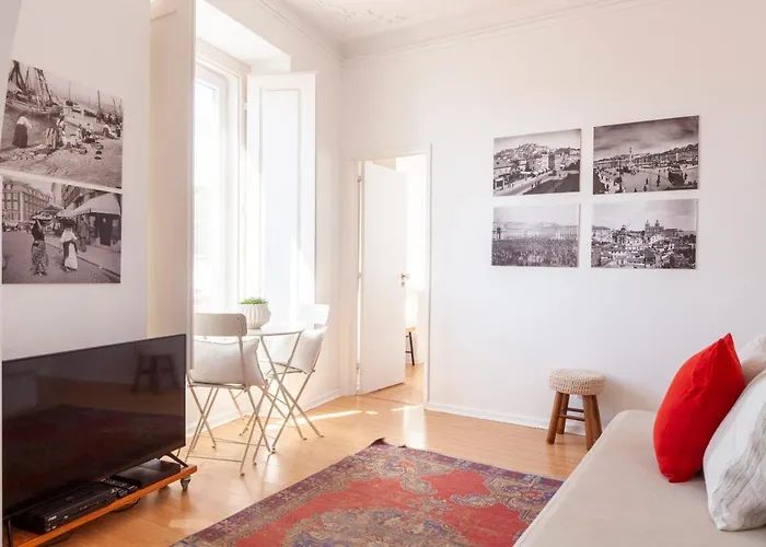 公寓 Alfama Amazing Scenic River And View Charming With 2 Bedrooms And Ac 19th Century Building Lisboa